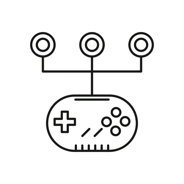 ビデオゲームコントロールハンドルのアイコン — ストックベクタ