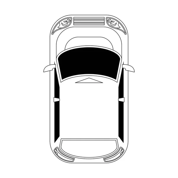 Icône de voiture à hayon — Image vectorielle