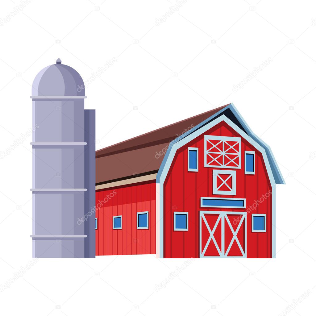 wooden Farm barn and granary design
