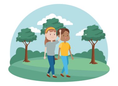 Sahadaki genç kadın karakterler