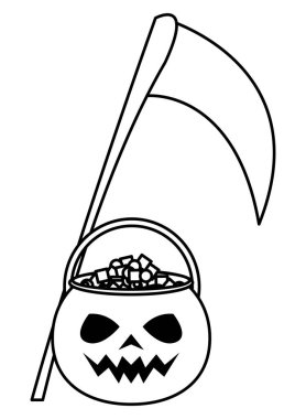 Şekerli balkabağı ve ölüm tırpanı.