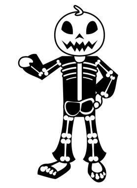 Cadılar Bayramı karakterinin komik kostümü