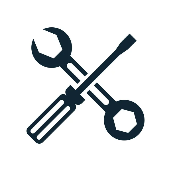 Destornillador y herramientas de reparación de llaves — Archivo Imágenes Vectoriales