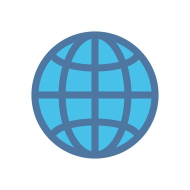 küre gezegen tarayıcı izole simgesi