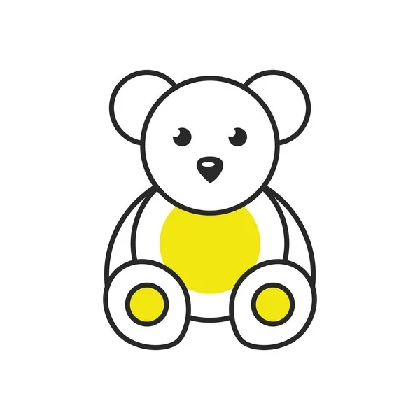 Roztomilá hračka na medvídka — Stockový vektor