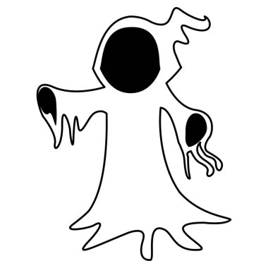 Cadılar Bayramı kostüm aksesuar izole simgesi