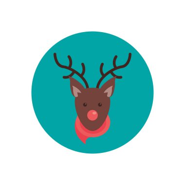 Mutlu noeller ren geyiği karakteri