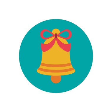 Mutlu Noeller çan dekorasyon ikonu