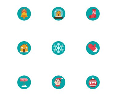 Kış mevsimi demeti simgeleri