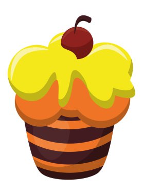 Cadılar bayramı tatlı kek pastanesi ikonu