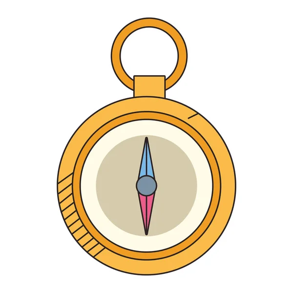 Compass utensil icon — Stock Vector