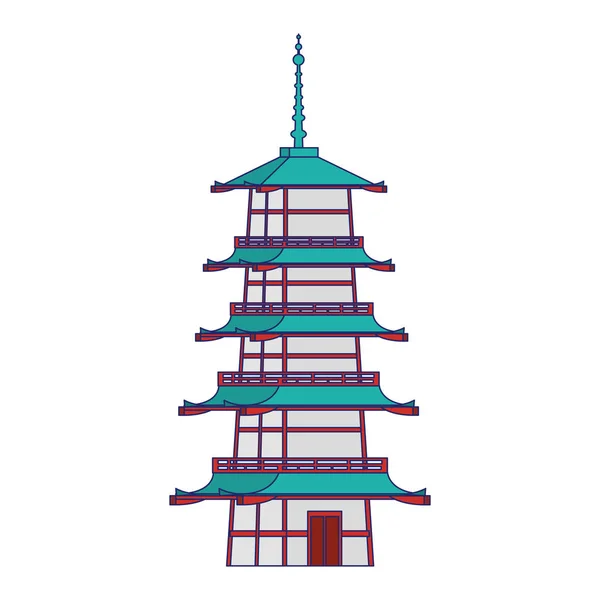 Diseño de monumentos de Japón — Vector de stock