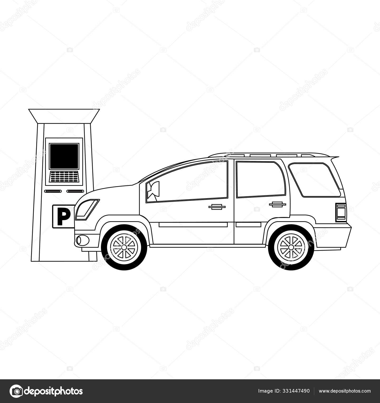 Stationnement horodateur Vecteur par ©jemastock 331447490