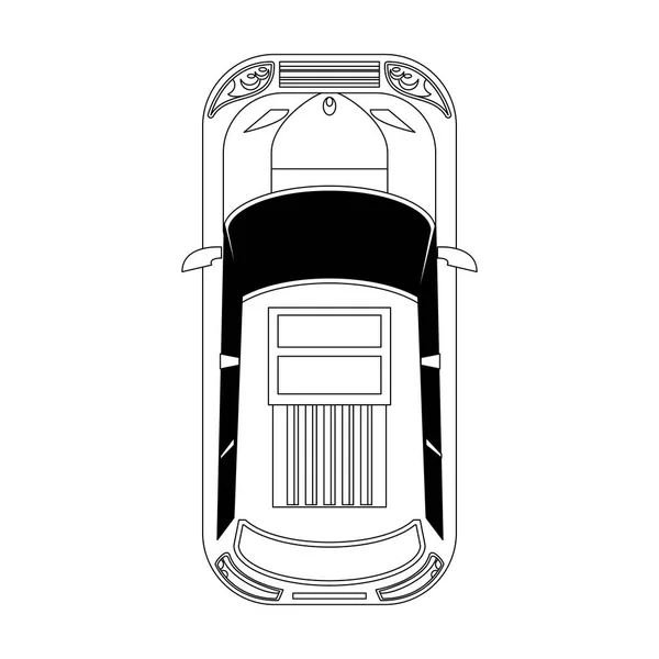 Sedan auto ikona — Stockový vektor