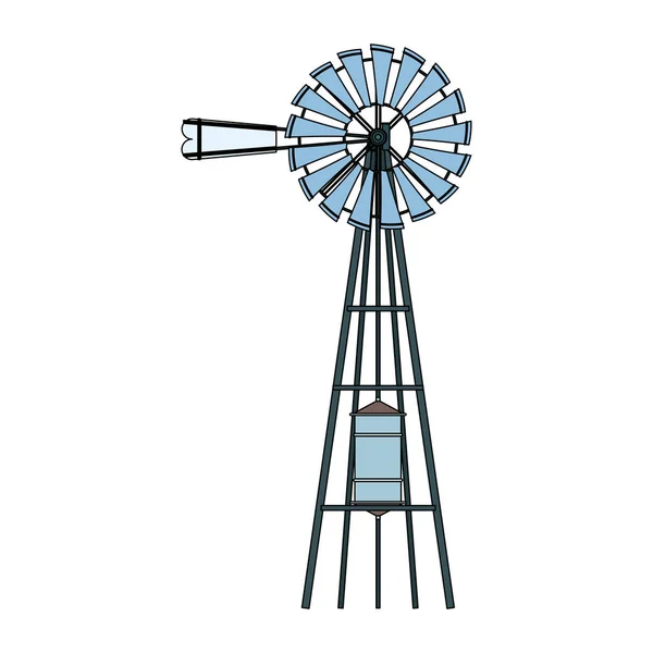 Wind water pump icon image — Stock Vector