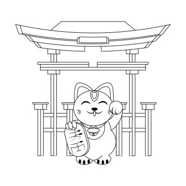 Maneki neko kedi tasarımı