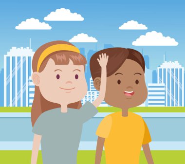 Şehirdeki genç kadın karakterler