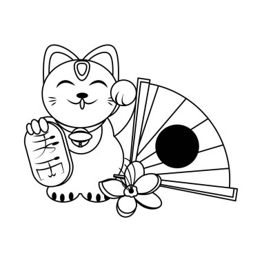 Maneki neko kedi tasarımı