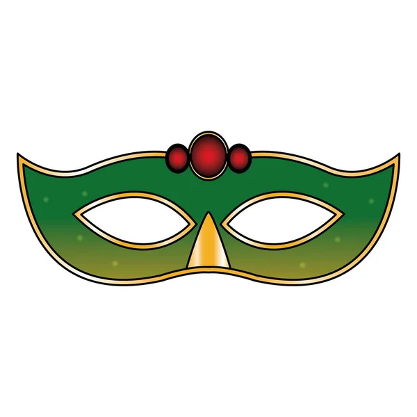 Зеленый карнавал значок, красочный дизайн — стоковый вектор