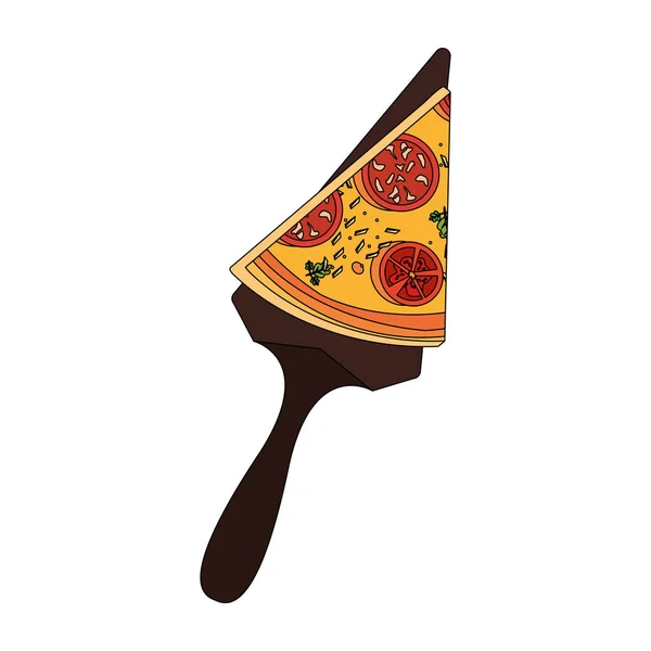 Pizza design italiano — Vettoriale Stock