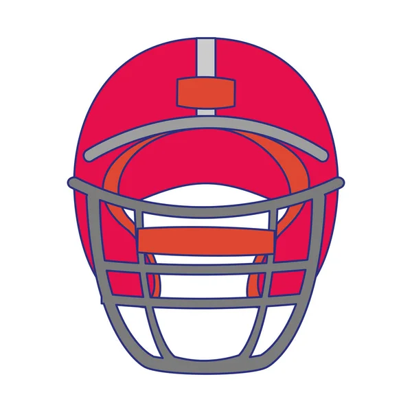 American Football Sportspiel Cartoon blaue Linien — Stockvektor