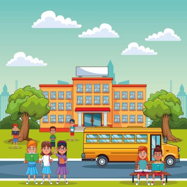 Okuldaki çocuk öğrenciler