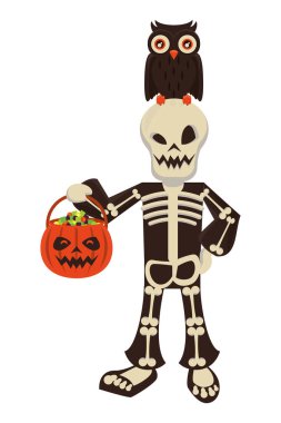 Cadılar Bayramı karakterinin komik kostümü