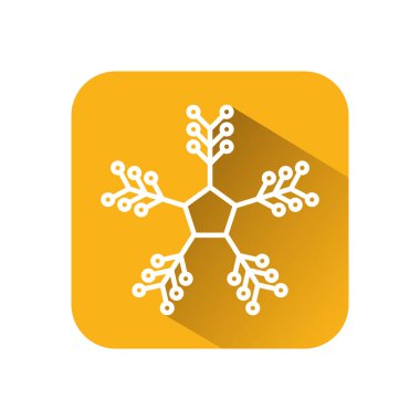 mutlu neşeli Noel kar tanesi simgesi