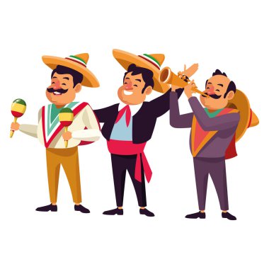 mexican traditional culture icon cartoon clipart