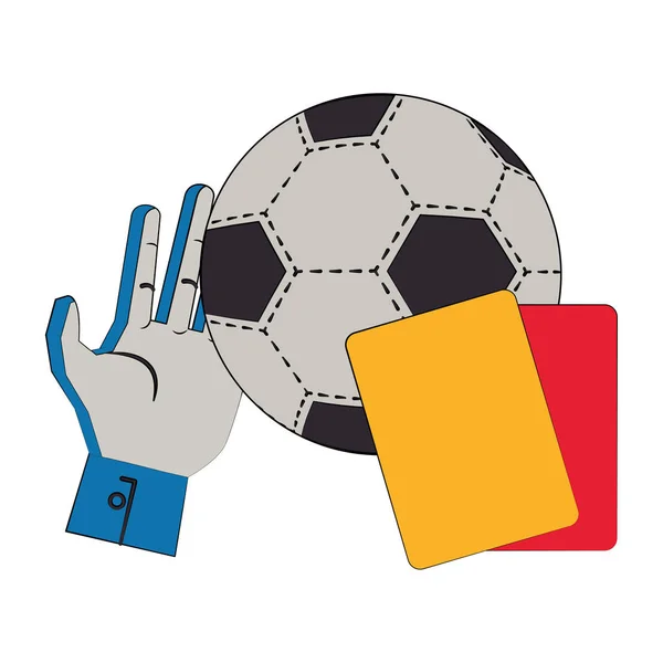 Futebol futebol esporte conceito de jogo — Vetor de Stock