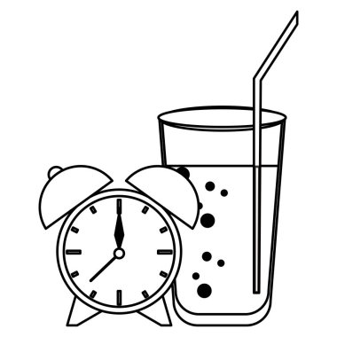 siyah beyaz sağlıklı beslenme yaşam tarzı karikatür