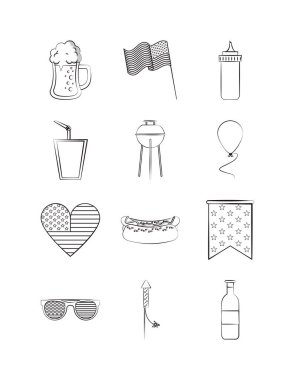 bundle of usa set icons