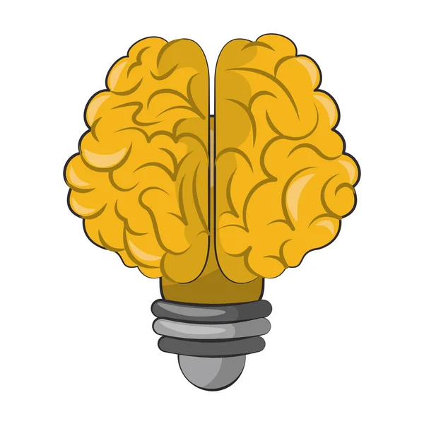 Human brain intelligence and creativity cartoons — Stock Vector