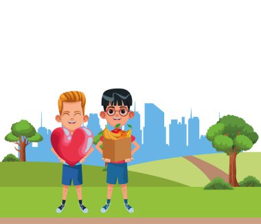 genç çocuklar avatar karton karakter