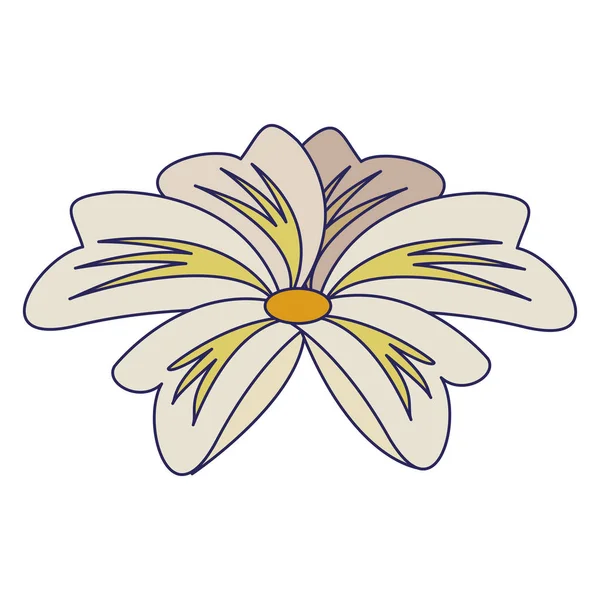 Tropical flower icon cartoon isolated — 스톡 벡터