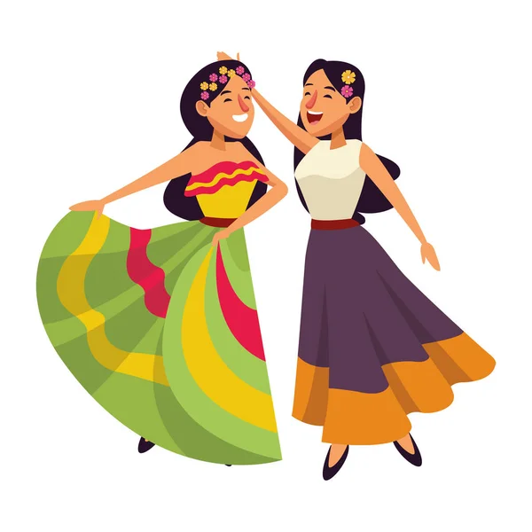 Cultura tradicional mexicana icono de dibujos animados — Vector de stock