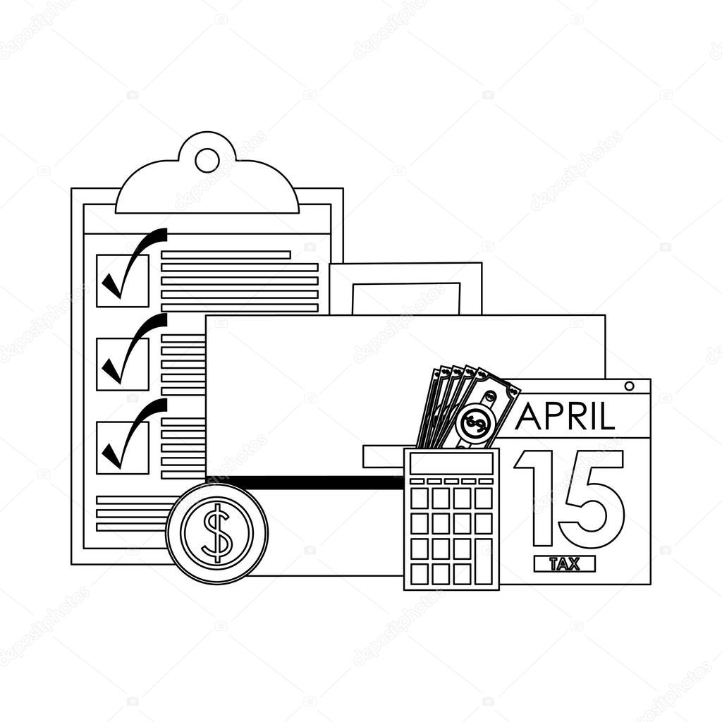 state government taxes business cartoon in black and white