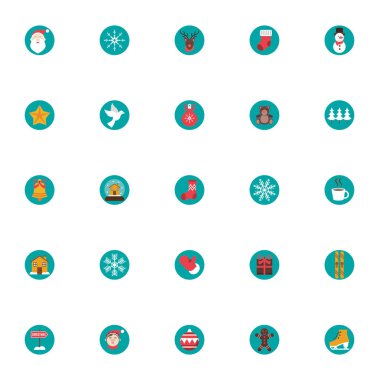 Kış mevsimi demeti simgeleri