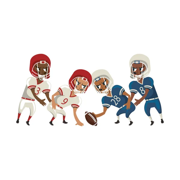 American Football sport spel cartoon — Stockvector