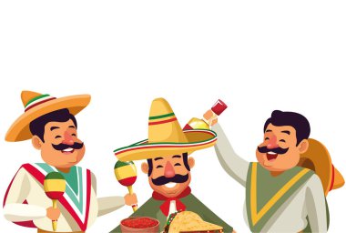 meksika geleneksel kültür simgesi karikatür