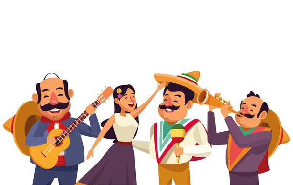 Мексиканская традиционная карикатура — стоковый вектор
