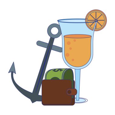 Yaz ve plaj tatilleri karikatürler