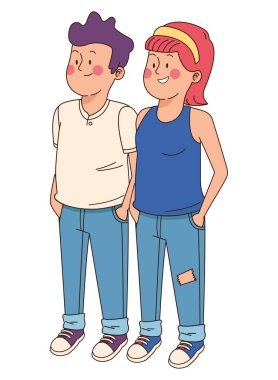 Gençler arkadaşlar gülümseyerek ve tebrik