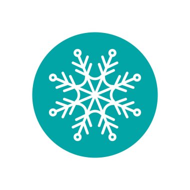 mutlu neşeli Noel kar tanesi simgesi