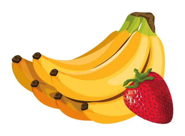 Exotique fruits tropicaux icône dessin animé — Image vectorielle