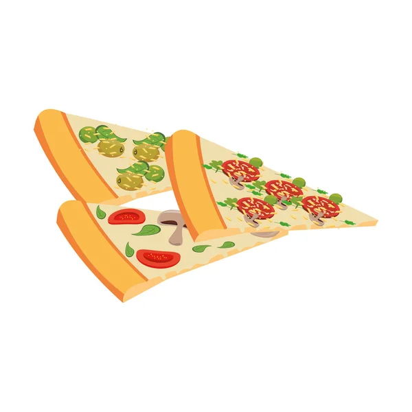 Design de pizza italienne — Image vectorielle