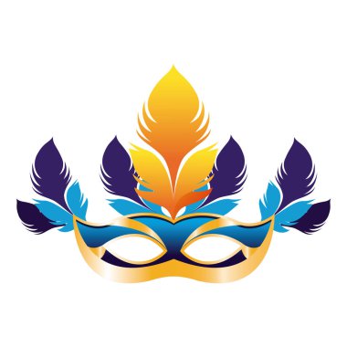 Renkli tüylü maskeli, renkli düz dizaynlı