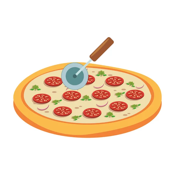 Diseño de pizza italiana — Vector de stock