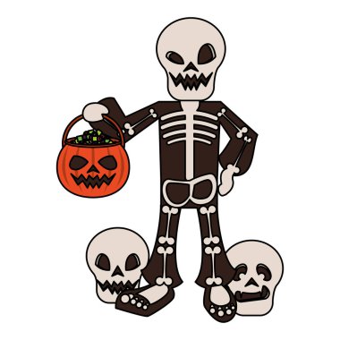 cadılar bayramı ekim korkunç kutlama karikatür