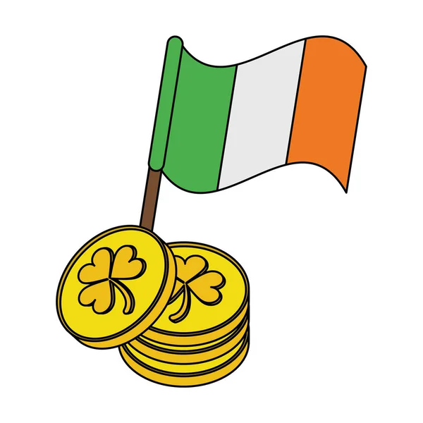 Santo patricks dia irlandês desenhos animados —  Vetores de Stock